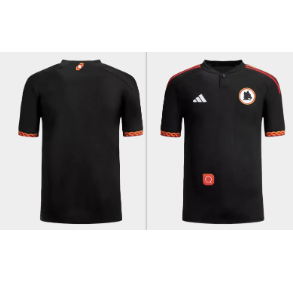 Roma Reserve Jersey 23/24 - Black Orange (One Piece)
