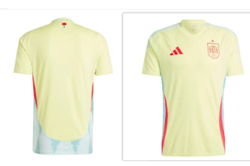Camiseta Visitante de España 2024 - Amarillo (Camiseta Personalizada, Una Pieza)